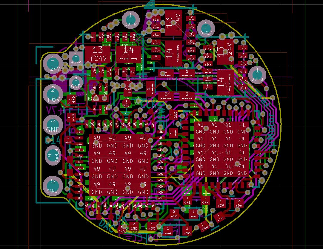 PCB Layout micro-motor (µMotor) in KiCad